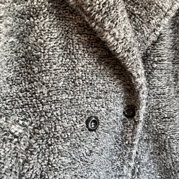 Stoosh fuzzy grey coat size medium. - Picture 2 of 13